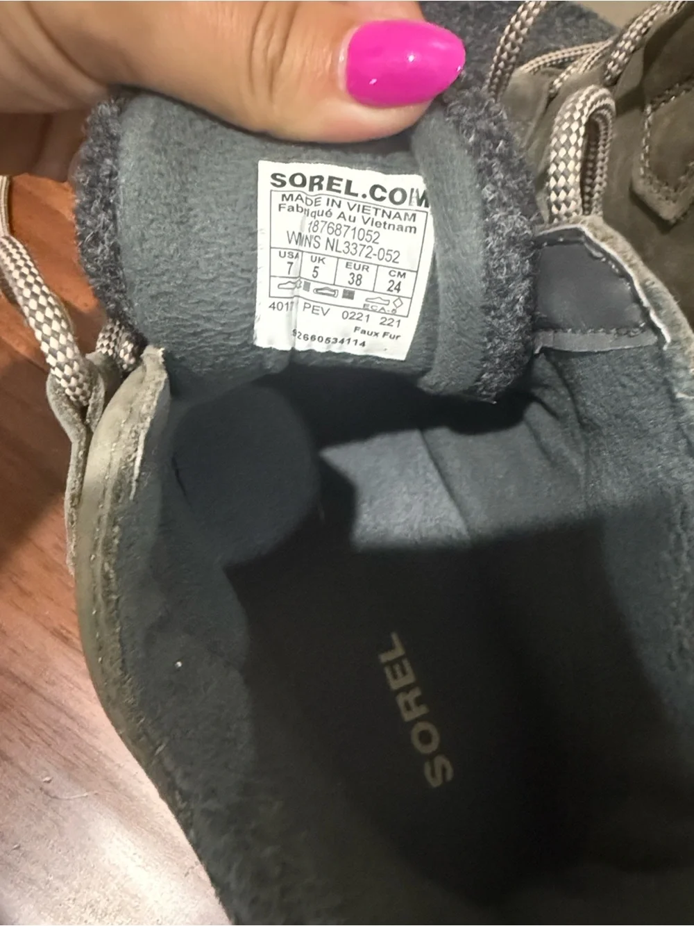 Sorel Olive Green Women's Lace-Up Athletic Boot